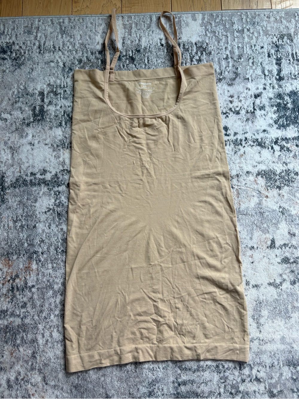 dressbarn Nude Beige Spaghetti Strap Tank